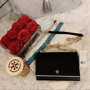 Robinson Chain Wallet - Patent Saffiano Cross Body